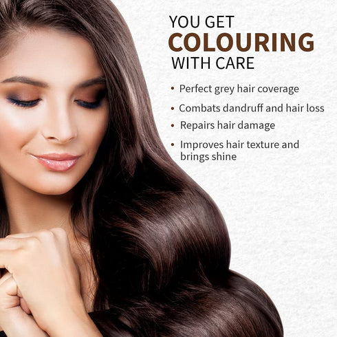 Indus Valley Bio Organic Natural Henna Hair Color, Chocolate 100gm | 100% Gray Coverage, Long Lasting Vegan Dye
