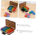 MALUGOGO 7-Day Weekly Pill Organizer Box, Multi-Grid Portable Medicine Case with Colorful Compartments and Reminder
