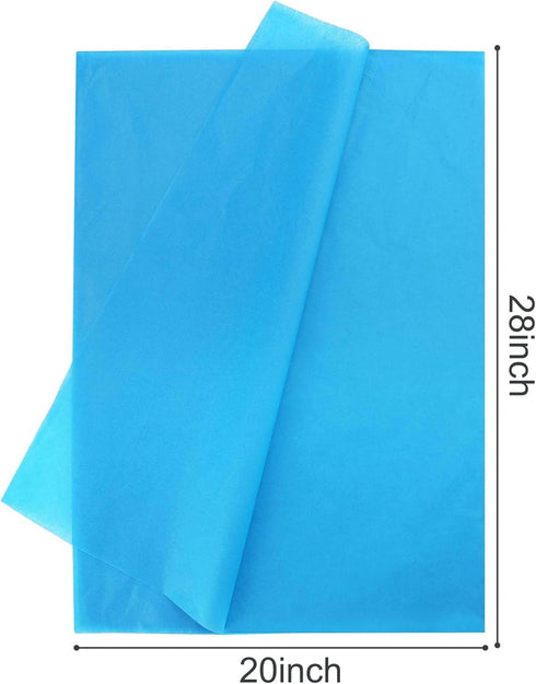 Shindel 200 Sheets Navy Blue Tissue Paper, 20 x 28 Inches Bulk for Boys Graduation Party Gift Bags, DIY Craft