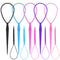 WSYUB Topsy Tail Tools, 10Pcs Hair Styling Accessories, French Braid Tool Loop for Girls, 5 Colors