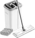 BOSHENG Mop and Bucket with Wringer Set, Hands Free Flat Floor Mop