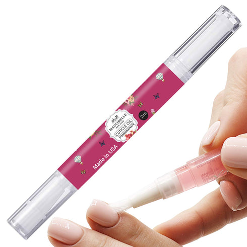 Maccibelle Pure Cuticle & Nail Oil Pen 2ml, Heals Dry Cracked Cuticles (Pomegranate + Lavender)