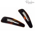 Parcelona French Clic Clac 3 1/4" Tortoise Shell Brown Hair Clips for Women