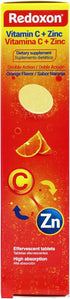 Redoxon Vitamin C + Zinc, Effervescent Tablets, Immune Support, Orange Flavor, 20 Tablets