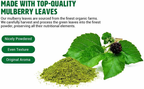 WAY 4 ORGANIC W4O Mulberry Mulberry 2 Lb(2 Packs 1lb) Way4Organic Leaf Powder - Leaf Extract- All-Natural Raw Herb