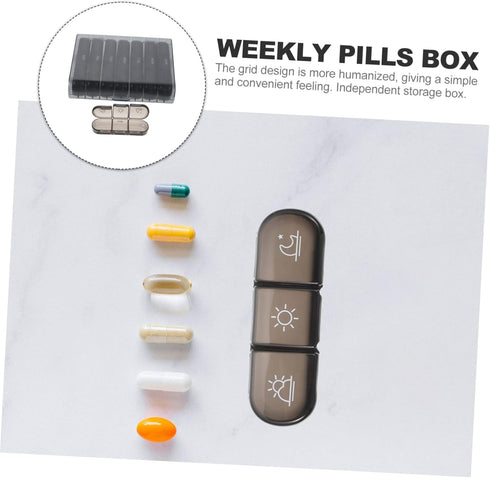 Travel-Friendly Weekly Pill Organizer - NOLITOY Medicine Storage Case