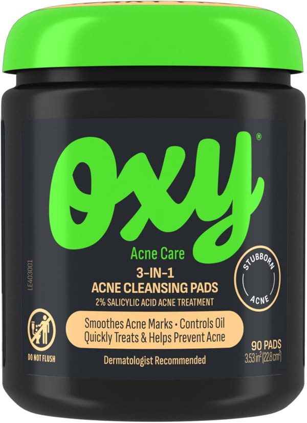 Oxy Maximum Action Treatment Pads, 90 Count - 3-In-1