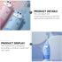 Set 4pcs 2 Electric Toothbrush Sonic Tooth Brush for Blue Brush Heads USB Rechargeable Battery-Free Suitable for Oral