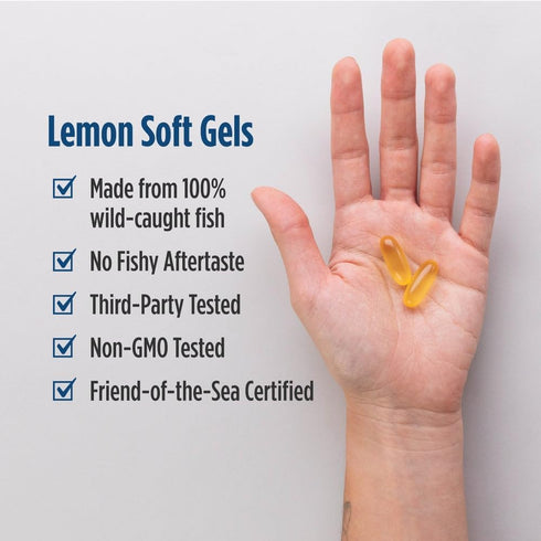 Omega-3, 60 690 Omega-3 Immune 30 Nordic Naturals Lemon Flavor - Soft Gels - mg - Fish Oil - EPA & DHA - Support, Brain