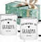 Puouoonyi Promoted To Grandpa & Grandma Mugs Set, Pregnancy Announcement Gift for Grandparents,