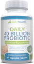 Daily Probiotic 40 Billion CFU with MakTrek Bi-Pass Technology - 60 Veggie Capsules for Digestion & Immune Health