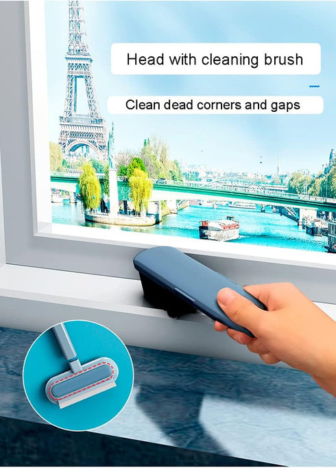 Window Screen Net Mesh Cleaner - 4 in 1 Window Washer Squeegee Kit for Cleaning Window Nets & Pet Hair