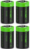 1/2 AA Size LS 14250 ER14250 3.6 Volt 1200 mAh Lithium Batteries, 4 Pack, Compatible with Dogwatch Collar