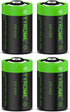 1/2 AA Size LS 14250 ER14250 3.6 Volt 1200 mAh Lithium Batteries, 4 Pack, Compatible with Dogwatch Collar