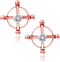 Quilax Stainless Steel Fake Nipple Rings, Adjustable Nipple Jewelry Non Piercing, Rose Gold