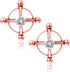 Quilax Stainless Steel Fake Nipple Rings, Adjustable Nipple Jewelry Non Piercing, Rose Gold