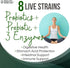 Liquid Probiotics for Women Men & Kids - Prebiotic + Ginger + Probiotics for Digestive Health, 30 Servings
