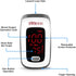 Fingertip Pulse Oximeter, Blood Oxygen Saturation Monitor, Portable Digital Reading, Batteries and Carry Case Included