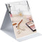 ZBEIVAN 10x7 Inches Portable Folding Makeup Mirror, Frameless PU Leather Desk Mirror with Stand for Travel
