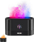 Kelymnaean Flame Effect Essential Oil Diffuser, Ultrasonic Aromatherapy Humidifier, Upgraded 7 Color Changing