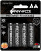 PEYHFCCE 1500mAh Rechargeable AA Batteries, 1.2V NiMH AA Battery High Capacity for Outdoor
