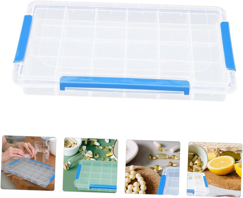Portable Weekly Pill Organizer - Divided Plastic Case for Easy Tablet Storage