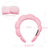 Ayesha Spa Headband for Women, Sponge Headband for Washing Face, Soft Hairband for Skincare Makeup (Pink)