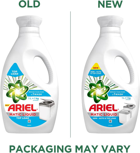Ariel Matic Liquid Detergent, Top Load, 1 Litre