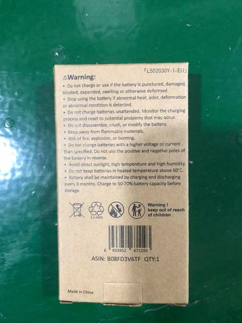 EEMB Lithium Polymer Battery 3.7V 250mAh 502030 Lipo Rechargeable Battery Pack with JST 2.0mm Connector