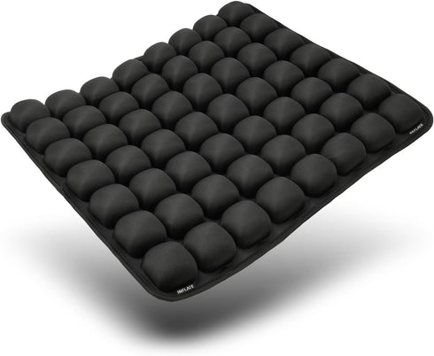 Tailbone Inflatable Wheelchair Cushion for Pressure Relief - Self-Inflating Seat Pad for Mobility Scooter, Office Chair