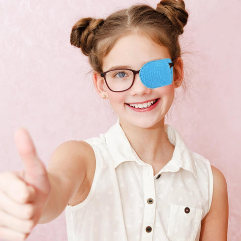 12PCS Medical Eye Patches for Adults Kids, Treat Lazy Eye Amblyopia Strabismus Patch, Glasses, 2 Size