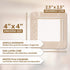 EVERLIT Care Silicone Foam Dressing with Adhesive Border, Highly Absorbent Hypoallergenic Bandages for Chronic Wounds,