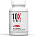 10X Health Zinc Picolinate - 30mg Zinc for DNA & Protein Synthesis, Immune Support Supplement, 60 Capsules