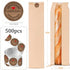 PEOKPIPLE 500 60-Pack 4.5 2.5 16 Inch Packaging Bread Bags for Homemade Bread with Labels, x x Paper Bags for Bread