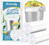 Hommaly 5 Gallon Small Clear Trash Bags, 212pcs, Strong Garbage Bags for Bathroom, Office, Waste Basket Liner