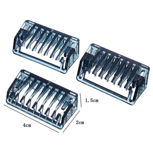 Solo Men's Full Body Electric Shaver Trimmer Comb Replacement Comb 3 PCS 1.3.5mm with Cleaning Brush