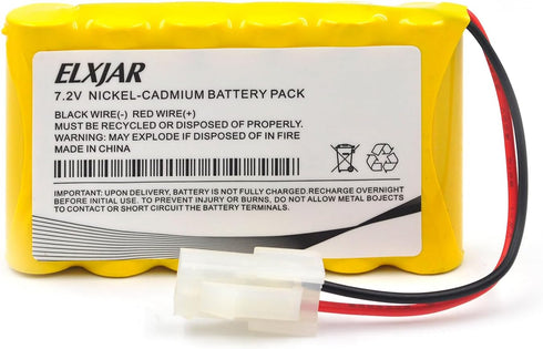 elxjar 7.2V 700mAh NI-CD Battery Replacement for Huanqi HQ 516 558 549 RC Tank (2-Pack) RC Vehicle