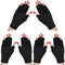 Syhood 3 Pair UV Gloves for Nail Lamp, UPF50+ UV Fingerless Protection Gloves for Manicures