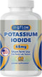 Potassium Iodide 65 mg Dietary Supplement - 2 Months Supply, Thyroid Support - Non-GMO, Made in The USA, Exp Date