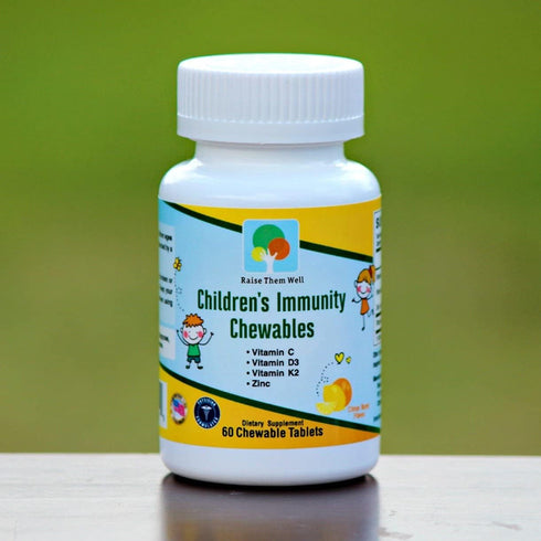 Kids Vitamin C and Immune Support - Citrus Flavored 60 Chewable Tablets