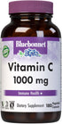 Bluebonnet Nutrition Vitamin C 1000 Mg Vegetable Capsules, Immune Skin Health, Vegan, 180 Count