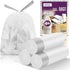 heihaily 4 Gallon White Trash Bags Drawstring - 3-4 Gal Small Garbage Bags
