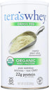 simply tera's Organic Whey Protein Powder - Grass Fed, Unflavored, Non-GMO, Kosher, Gluten-Free - Plain Unsweetened 12