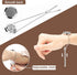 ttstar Essential Oil Diffuser Bracelet - Stainless Steel Aromatherapy Locket with 24pcs Refill Pads Gift Set