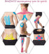 MUEUSS Kinesiology Tape Elastic Cotton Athletic Tape, 20 Count, 10" Precut Strips for Muscle Pain Relief