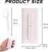 White Dental Floss Portable Case, 10 Picks Adult Floss in Box, Perfect for Travel and Oral Care