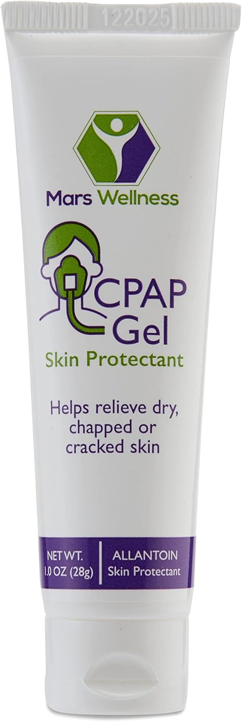 Mars Wellness CPAP Gel Skin Protectant – 1oz Before and After CPAP Mask Sealant – Soothing for Dry, Chapped Skin