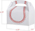 ArtCreativity Baseball Party Favors, Pack of 12 Cardboard Gift Box with Handles for Candy, Cookies, & Toys
