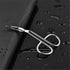 Silver Stainless Steel Eyebrow Scissors & Tweezers, Elbow Pliers Clip Scissors for Hair Removal and Grooming