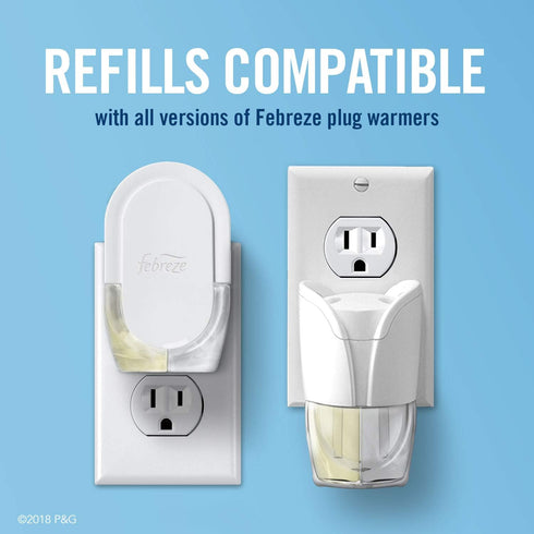 Pack 4 Febreze Plug In Air Freshener Fade Defy Plugs, Scented Oil Warmer